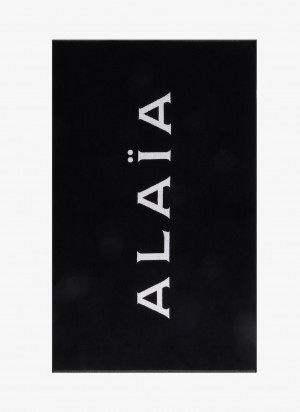 Black/White Women's Alaia Alaïa Beach Towel Towels Singapore | U3L-6466