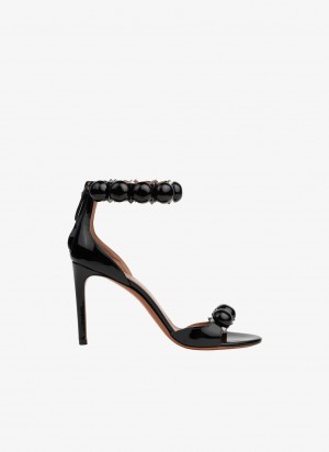 Black Women's Alaia Bombe Sandals Singapore | S6Y-4250