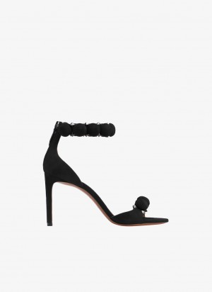 Black Women's Alaia Bombe Sandals Singapore | V6A-6358