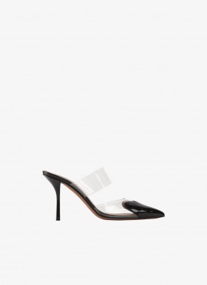 Black Women's Alaia Le Cœur Mules Singapore | J5V-3050