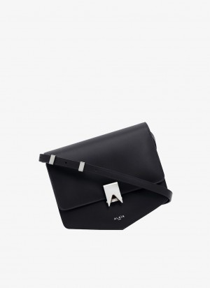 Black Women's Alaia Le Papa Shoulder Bags Singapore | G9X-6516