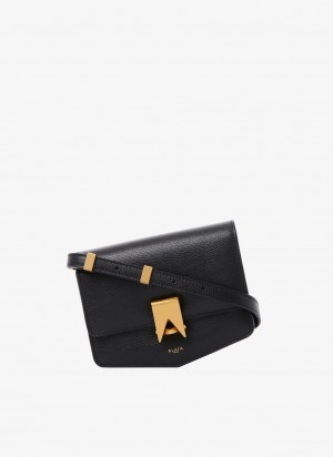 Black Women's Alaia Le Papa Small Shoulder Bags Singapore | S4E-2494