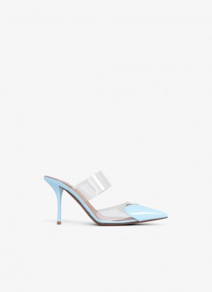 Blue Women's Alaia Le Cœur Mules Singapore | X5K-7253