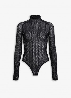 Blue Women's Alaia Sequin Body Bodysuits Singapore | M8Z-1450