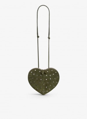 Green Women's Alaia Le Cœur Heart Bag Singapore | S2Z-4793