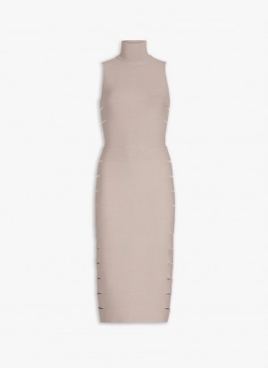 Nude Women's Alaia Knit Band Dress Singapore | W7B-7407