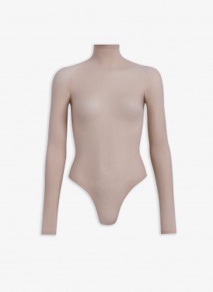 Nude Women's Alaia Second Skin Knit Body Bodysuits Singapore | B5N-6470