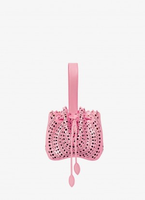 Pink Women's Alaia Rose Marie Handbags Singapore | W1C-5368