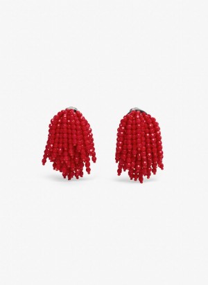 Red Women's Alaia Fireworks Earrings Singapore | P0M-6442