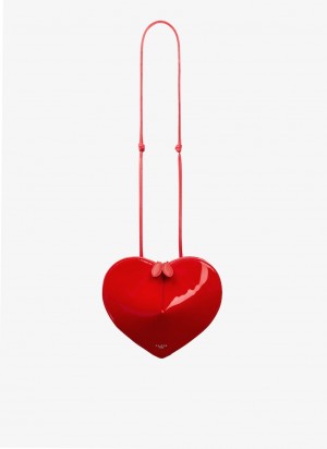 Red Women's Alaia Le Cœur Heart Bag Singapore | P2O-7580