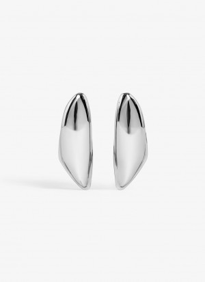 Silver Women's Alaia Bumper Earrings Singapore | R0Y-2186