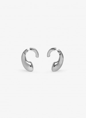 Silver Women's Alaia Drip Earrings Singapore | S7U-5689