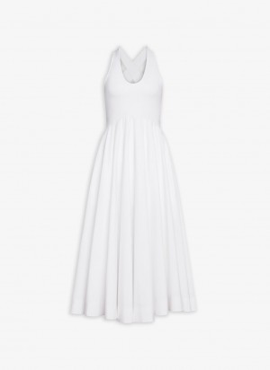 White Women's Alaia Tank Dress Singapore | D3X-4480