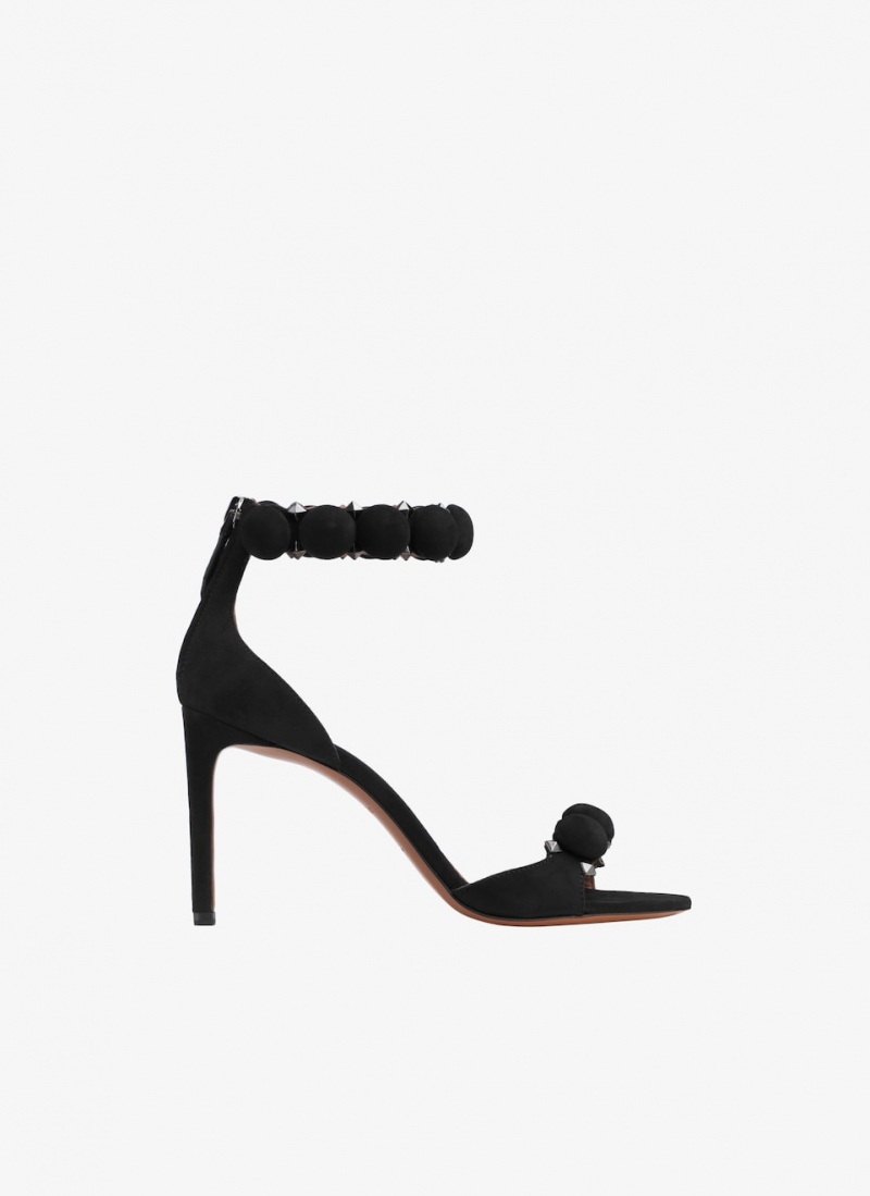 Black Women\'s Alaia Bombe Sandals Singapore | V6A-6358