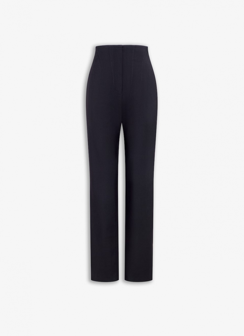 Black Women\'s Alaia Corset Pants Singapore | H2K-4661