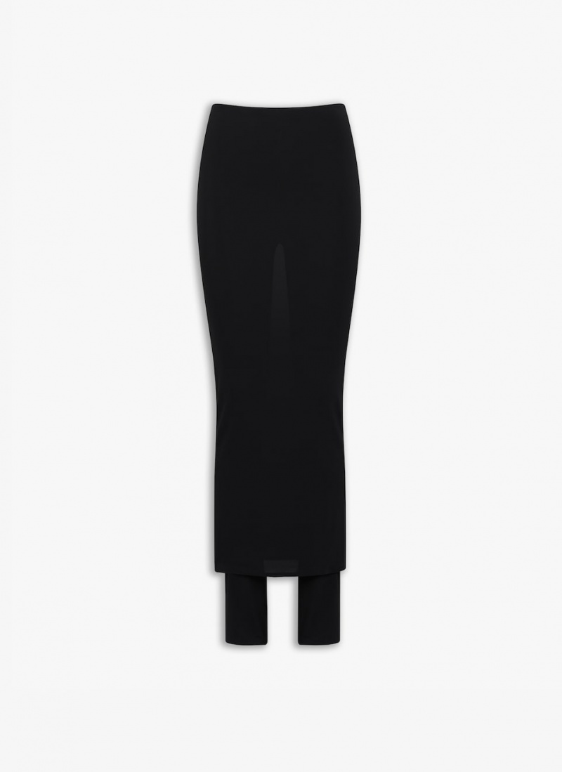 Black Women\'s Alaia Fluid Skirts Pants Singapore | Z4U-2338