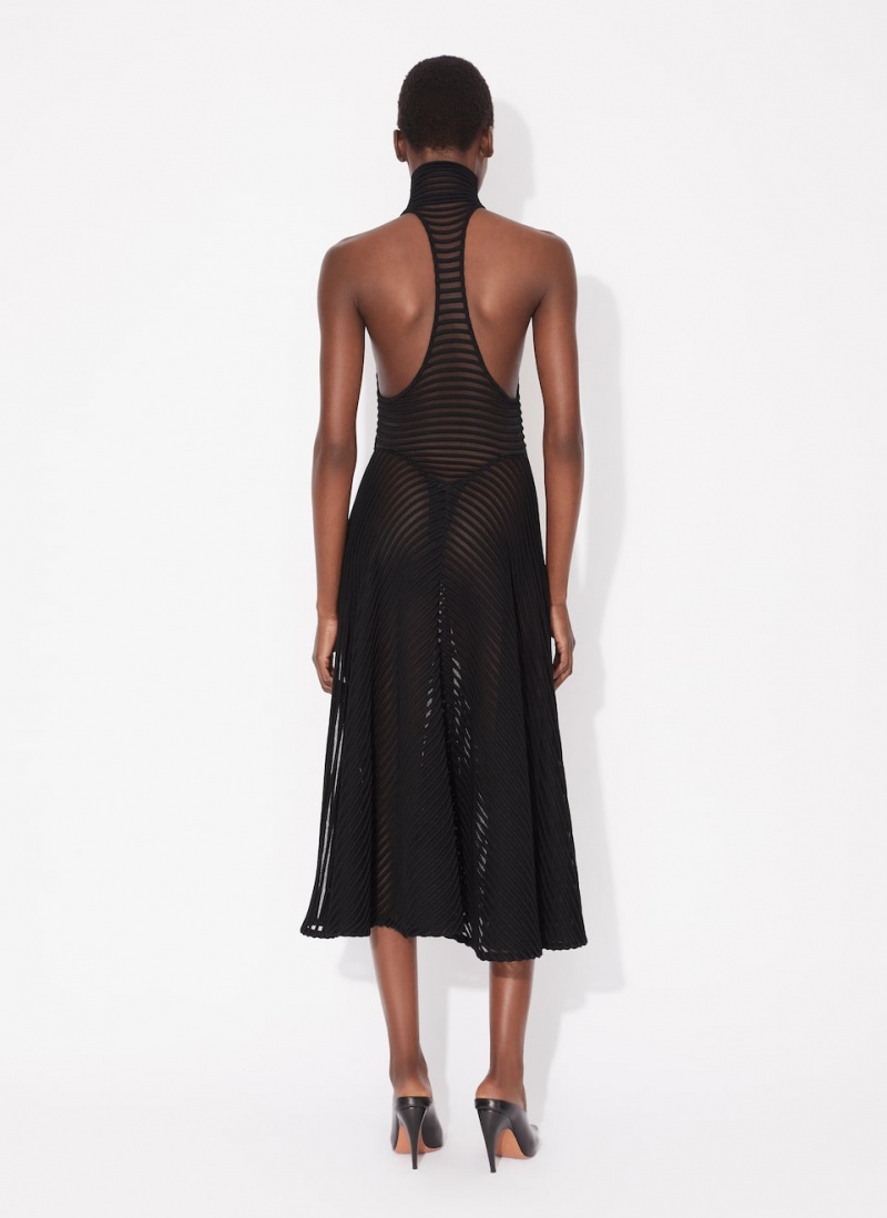 Black Women's Alaia Halter Dress Singapore | B0V-3534