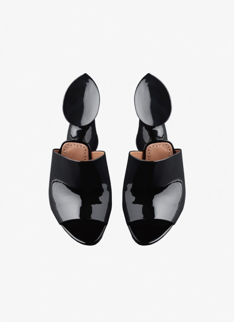 Black Women's Alaia La Sculpture Mules Singapore | F6I-0735