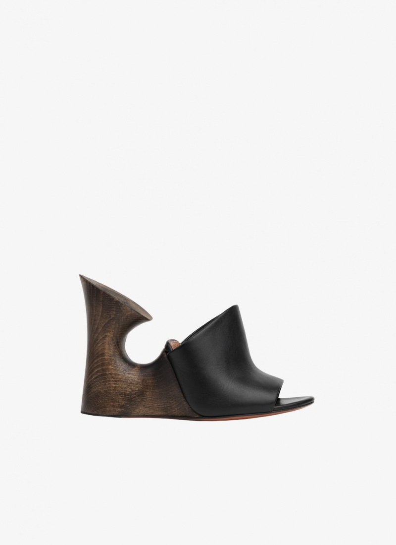 Black Women\'s Alaia La Sculpture Mules Singapore | J1P-3965