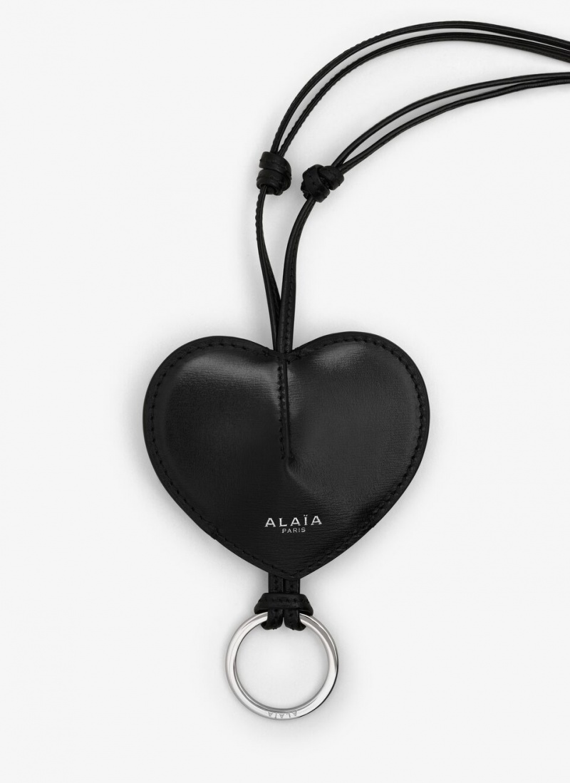 Black Women's Alaia Le Cœur Bell Key Holders Singapore | D3L-8374