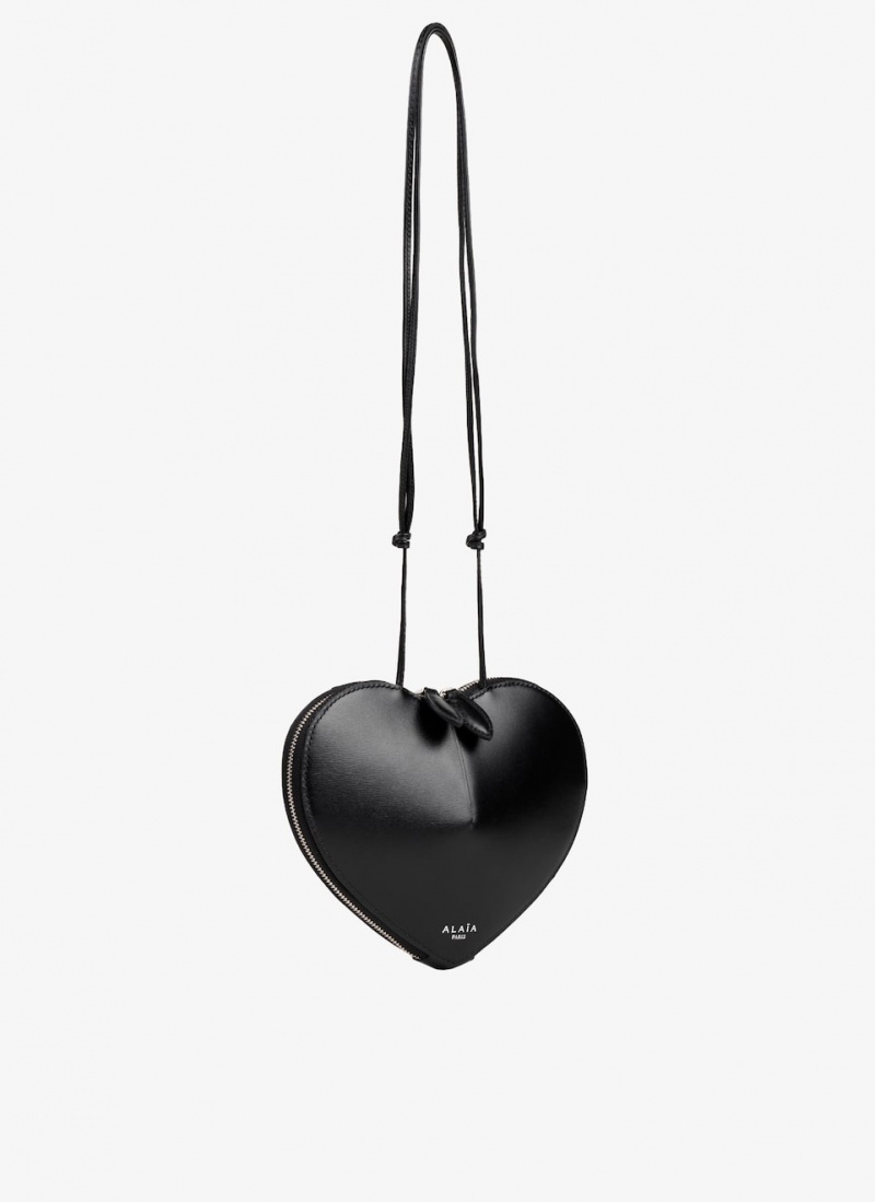 Black Women's Alaia Le Cœur Heart Bag Singapore | L7H-1382