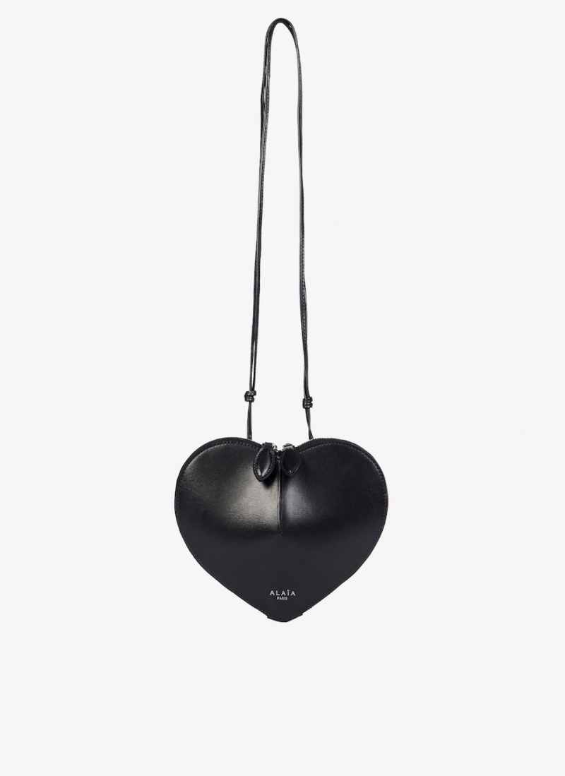 Black Women\'s Alaia Le Cœur Heart Bag Singapore | L7H-1382