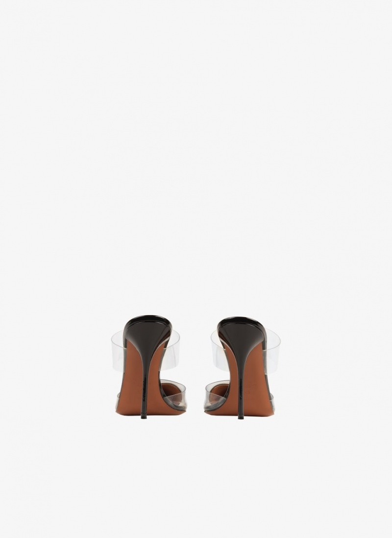 Black Women's Alaia Le Cœur Mules Singapore | J5V-3050