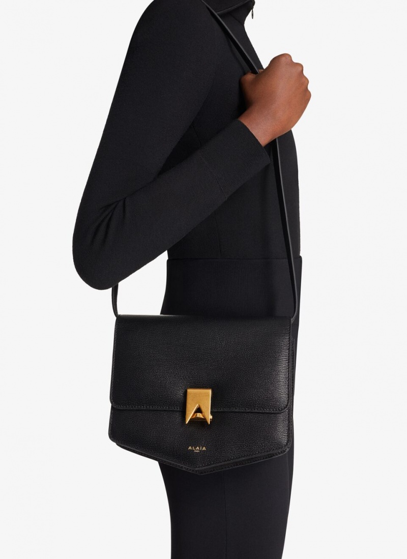 Black Women's Alaia Le Papa Shoulder Bags Singapore | E9R-7167