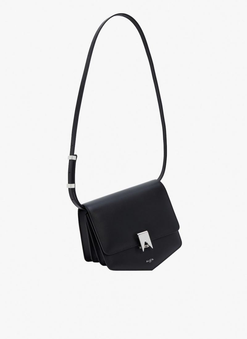 Black Women's Alaia Le Papa Small Shoulder Bags Singapore | N3K-8491