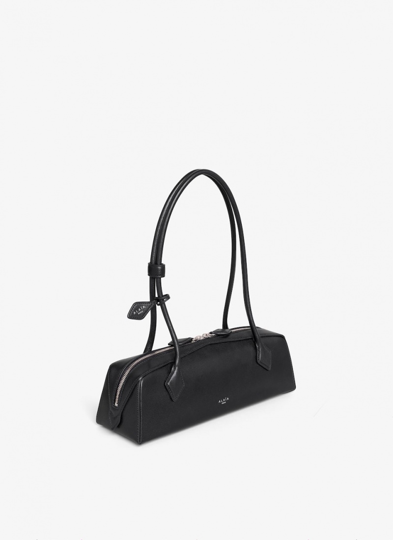 Black Women's Alaia Le Teckel Medium Shoulder Bags Singapore | M7Z-2258