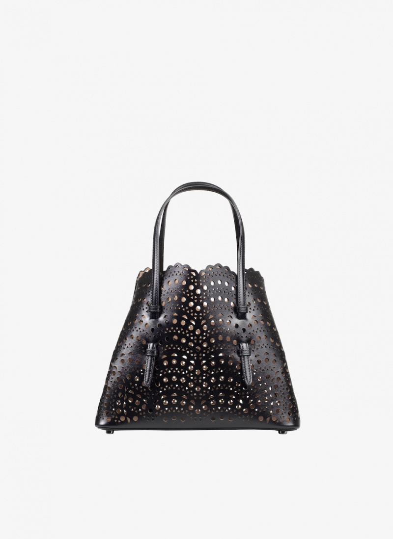 Black Women\'s Alaia Mina 20 Tote Bags Singapore | E2I-1603