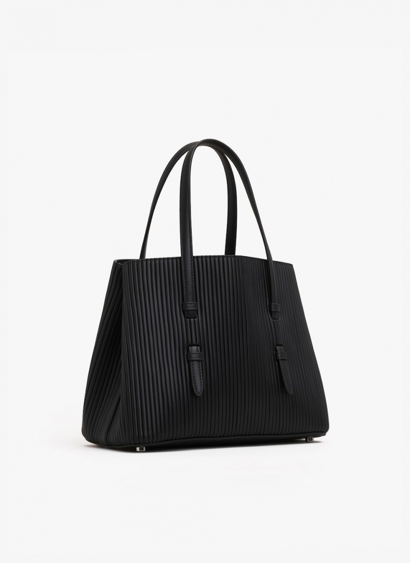 Black Women's Alaia Mina 25 Tote Bags Singapore | W3M-1112