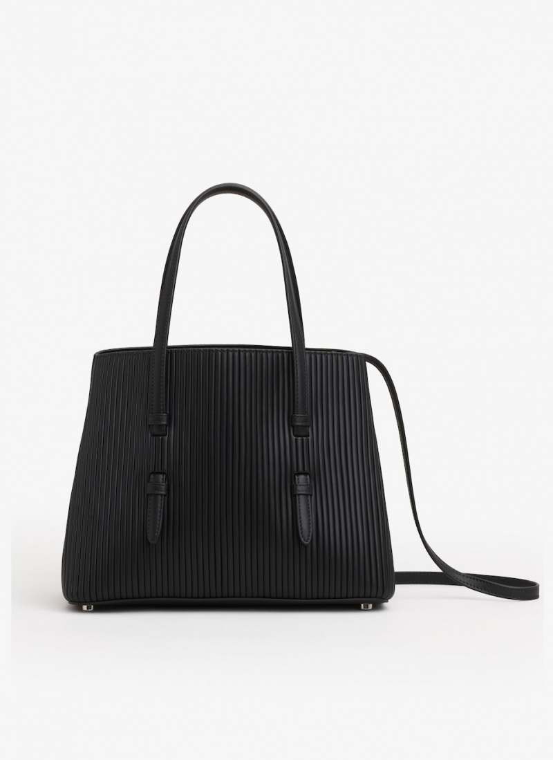 Black Women's Alaia Mina 25 Tote Bags Singapore | W3M-1112