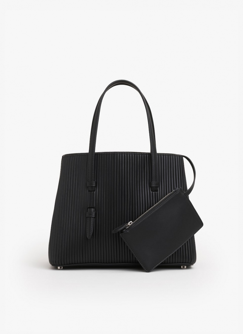 Black Women's Alaia Mina 25 Tote Bags Singapore | W3M-1112