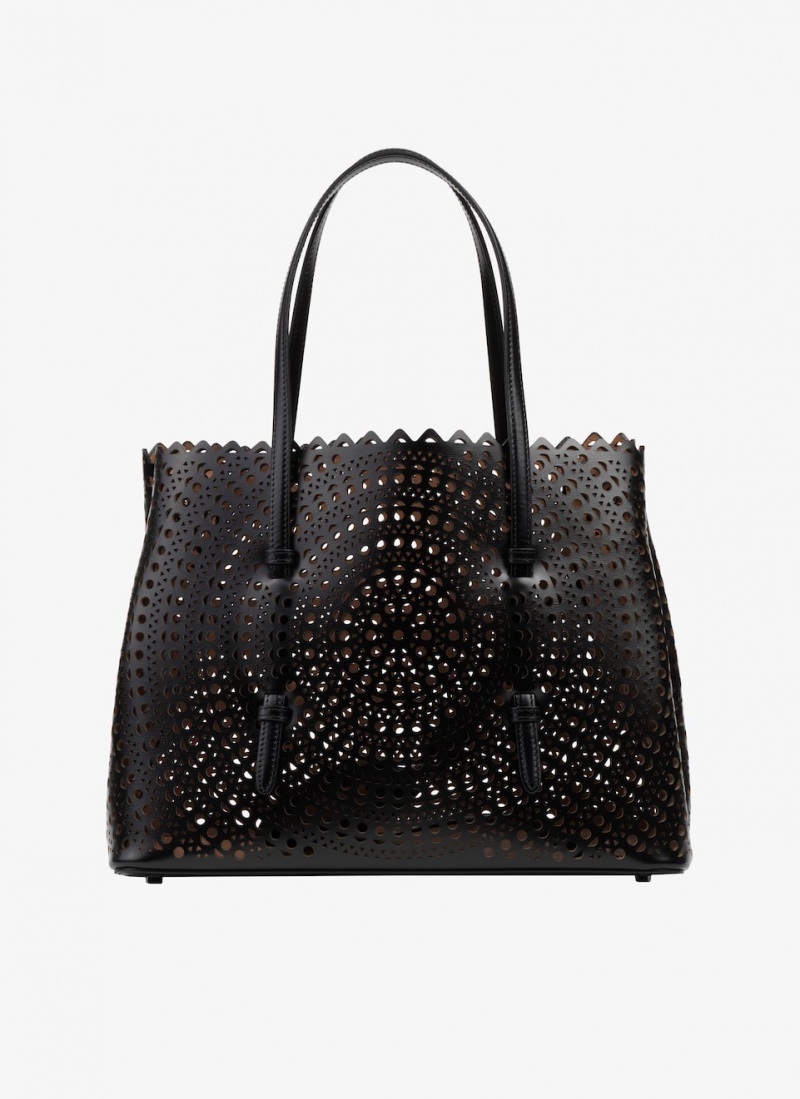 Black Women\'s Alaia Mina 32 Tote Bags Singapore | I3C-1153