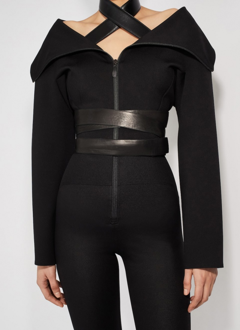 Black Women's Alaia One Piece Belts Singapore | X1I-2023