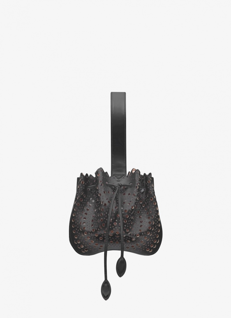 Black Women's Alaia Rose Marie Handbags Singapore | U0Y-4662