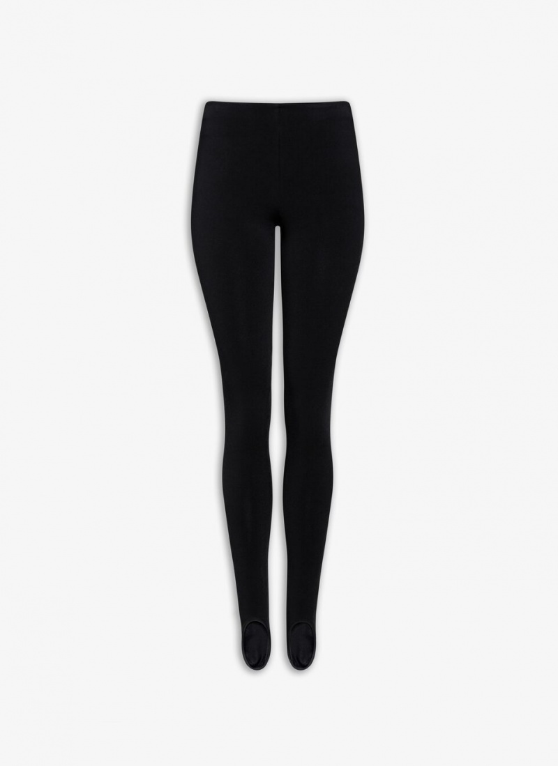 Black Women\'s Alaia Stretch Leggings Singapore | N9D-6981