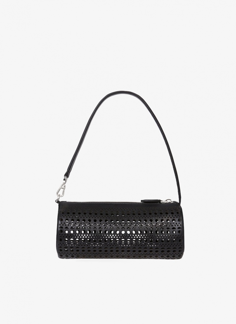 Black Women\'s Alaia Tube Shoulder Bags Singapore | H5E-7662