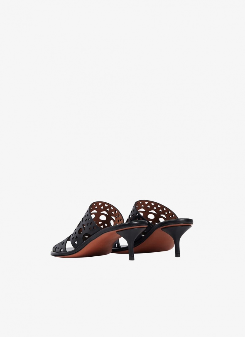 Black Women's Alaia Vienne Mules Singapore | G9K-4639