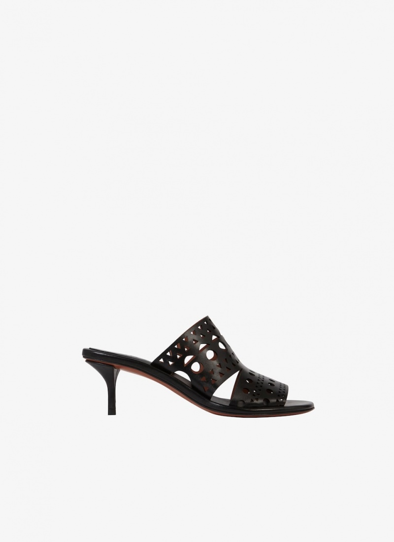 Black Women\'s Alaia Vienne Mules Singapore | G9K-4639