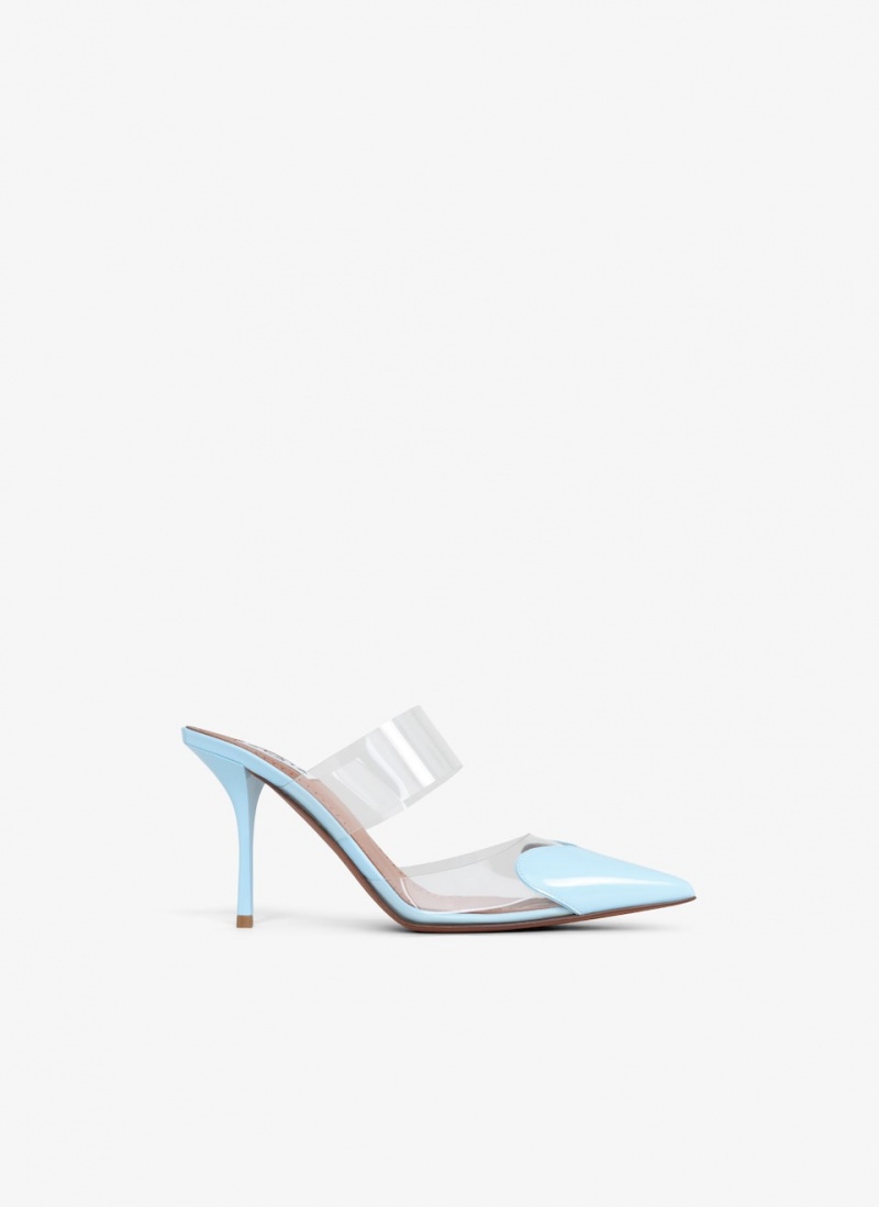 Blue Women\'s Alaia Le Cœur Mules Singapore | X5K-7253