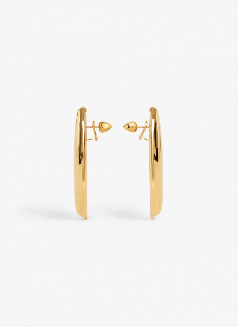 Gold Women's Alaia Bumper Earrings Singapore | X3U-6345