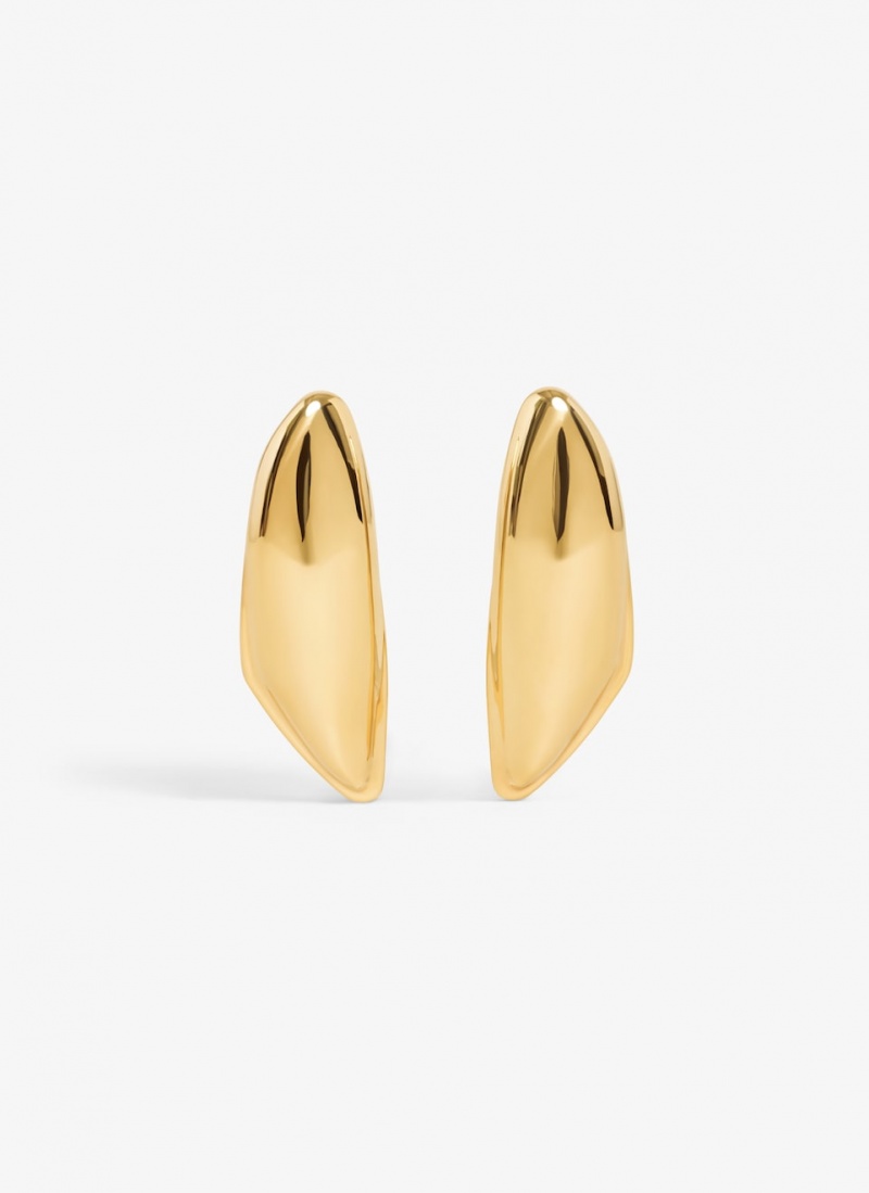 Gold Women\'s Alaia Bumper Earrings Singapore | X3U-6345