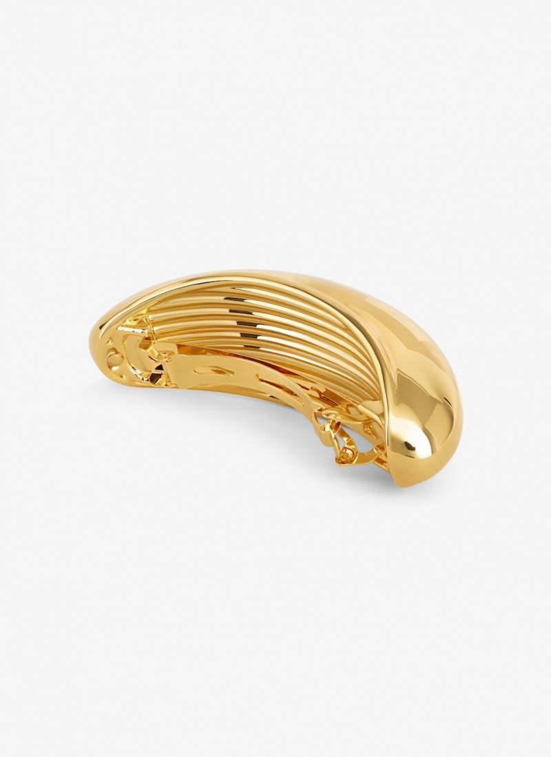 Gold Women's Alaia Bumper Small Hair Jewels Singapore | L3E-2087