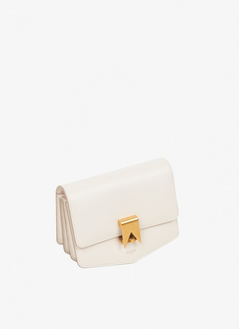 Ivory Women's Alaia Le Papa Small Shoulder Bags Singapore | A1M-5809