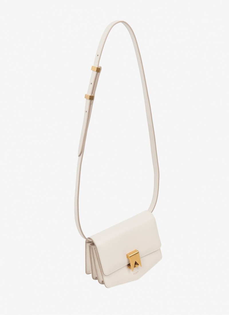 Ivory Women's Alaia Le Papa Small Shoulder Bags Singapore | A1M-5809