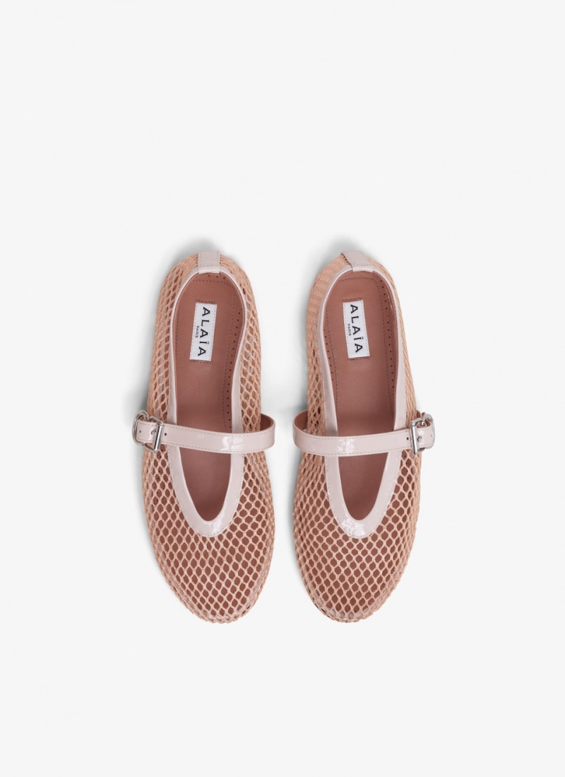 Nude Women's Alaia Ballet Flats Singapore | R5U-7705