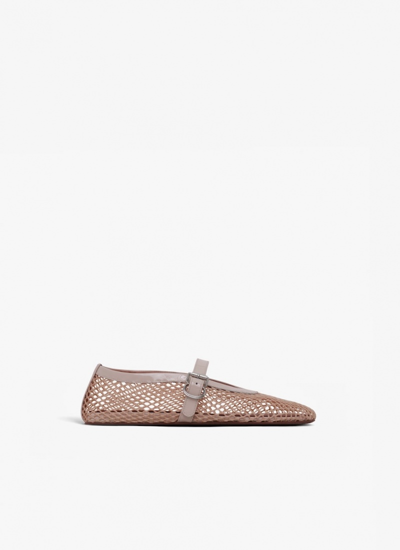 Nude Women\'s Alaia Ballet Flats Singapore | R5U-7705