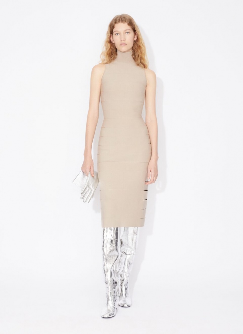 Nude Women's Alaia Knit Band Dress Singapore | W7B-7407